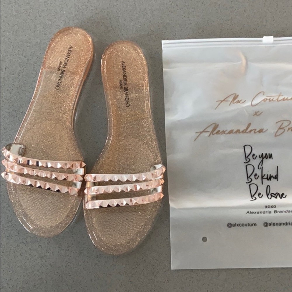 Alexandria Brandao studded sandals